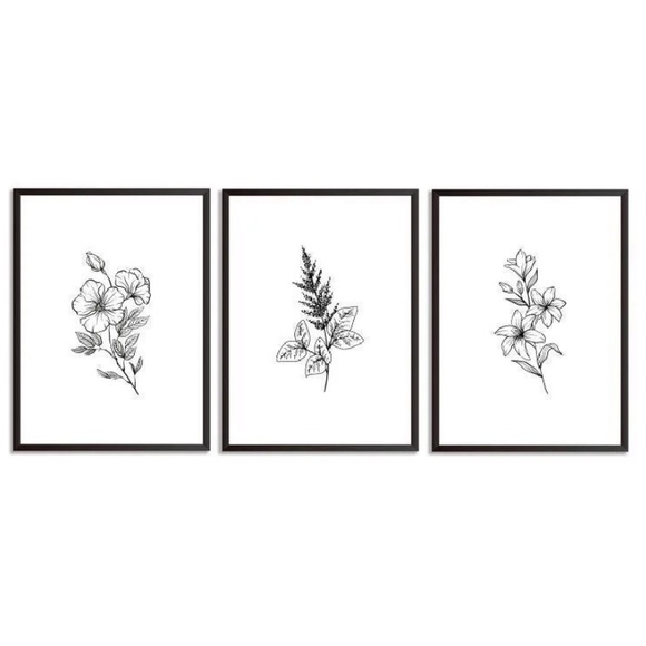 Hand Crafted Other - wall art print set